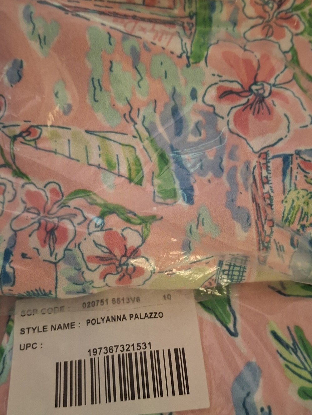 Lilly Pulitzer Sunny Dee Caroline Sleeveless Top & Polyanna Palazzo Set - Picture 14 of 15